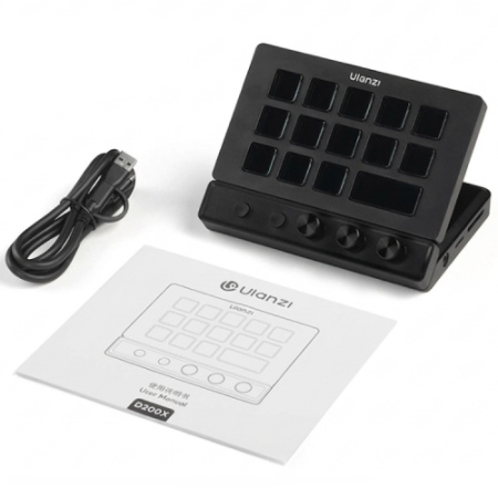 Ulanzi Creative Deck D200X (A045) - wielofunkcyjna, programowalna konsola All-in-One typu stream deck i stacja dokująca/hub 8w1 - zawartość zestawu